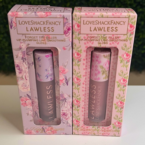 LoveShackFancy X LAWLESS Forget The Filler Lip Plumper Duo (New) - Picture 1 of 6
